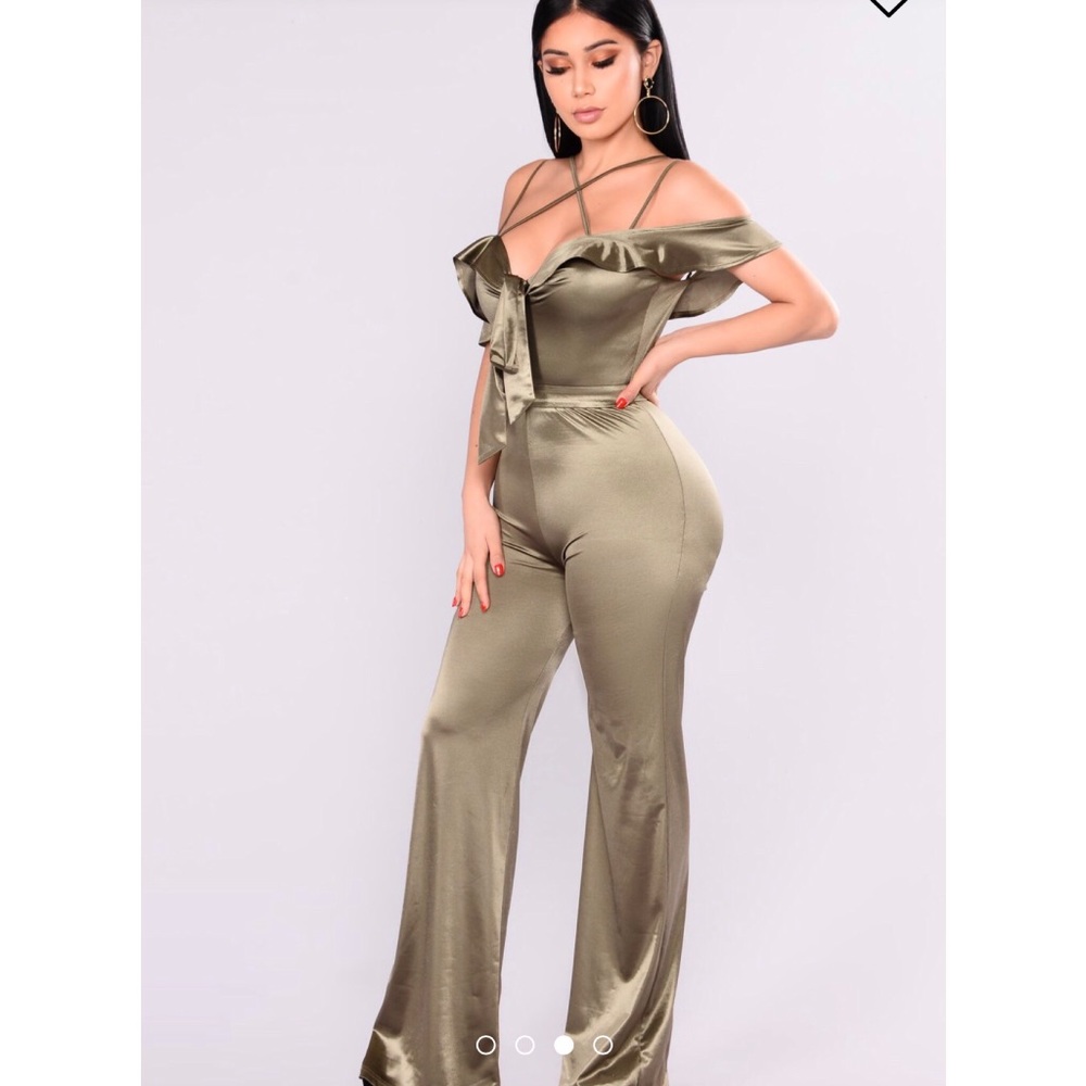 Zaya Satin Jumpsuit- Fashion Nova